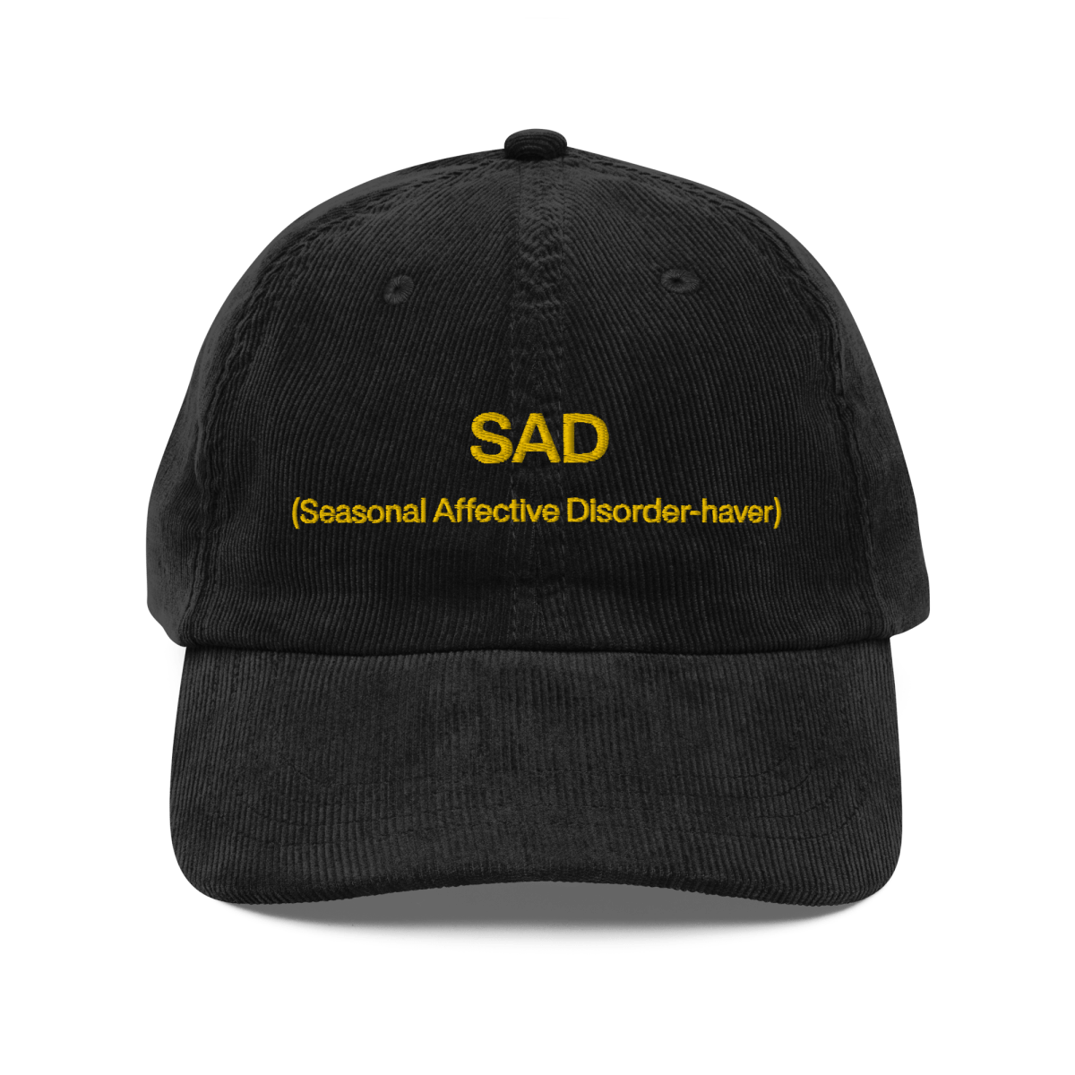 SAD (Seasonal Affective Disorder - haver) Embroidered Hat - Polychrome Goods 🍊