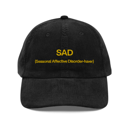 SAD (Seasonal Affective Disorder - haver) Embroidered Hat - Polychrome Goods 🍊