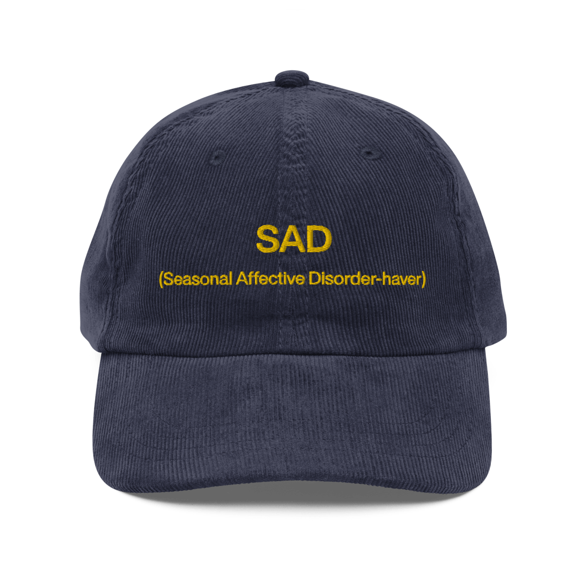 SAD (Seasonal Affective Disorder - haver) Embroidered Hat - Polychrome Goods 🍊