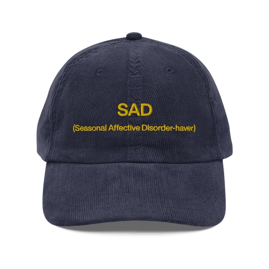 SAD (Seasonal Affective Disorder - haver) Embroidered Hat - Polychrome Goods 🍊