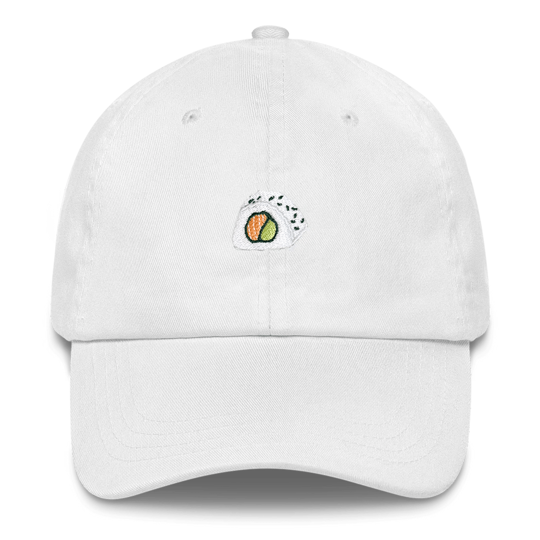 Salmon Avocado Sushi Roll Embroidered Hat - Polychrome Goods 🍊