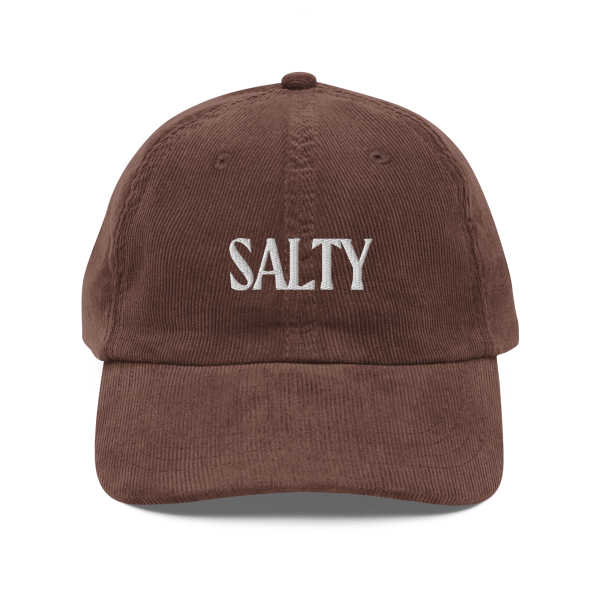 SALTY Embroidered Corduroy Hat - Polychrome Goods 🍊