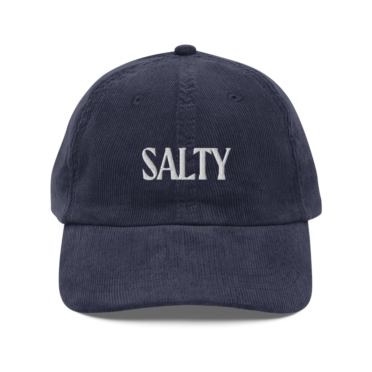 SALTY Embroidered Corduroy Hat - Polychrome Goods 🍊