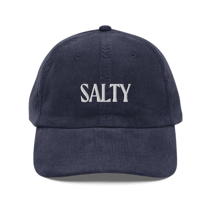 SALTY Embroidered Corduroy Hat - Polychrome Goods 🍊