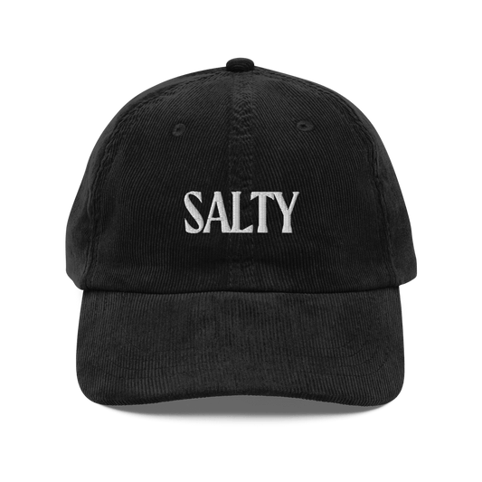 SALTY Embroidered Corduroy Hat - Polychrome Goods 🍊