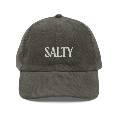 SALTY Embroidered Corduroy Hat - Polychrome Goods 🍊