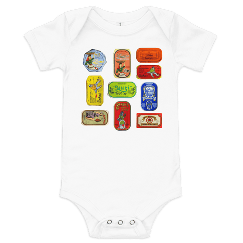 Boîtes de Sardines du Portugal Baby Onesie