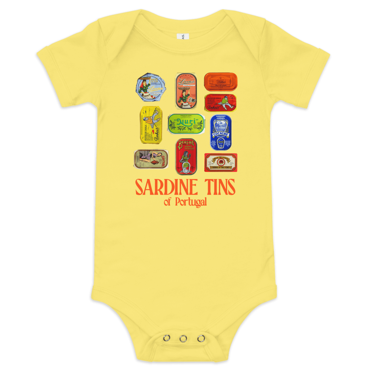 Sardine Tins of Portugal Baby Onesie - Polychrome Goods 🍊