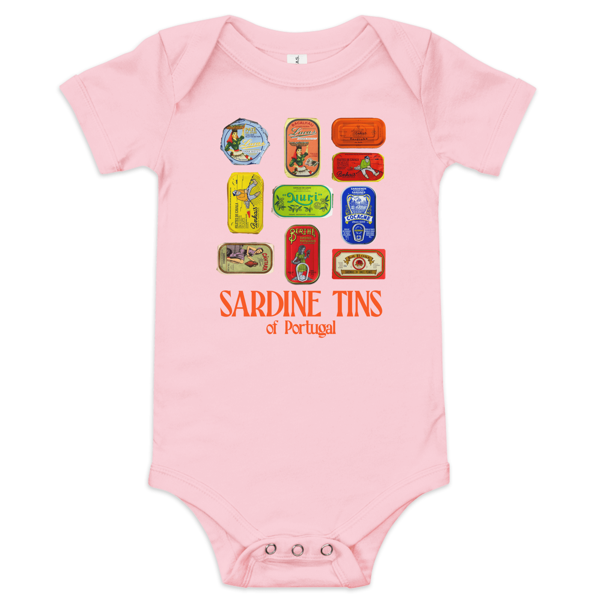 Sardine Tins of Portugal Baby Onesie - Polychrome Goods 🍊