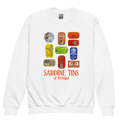 Sardine Tins of Portugal Youth Kids Sweatshirt - Polychrome Goods 🍊