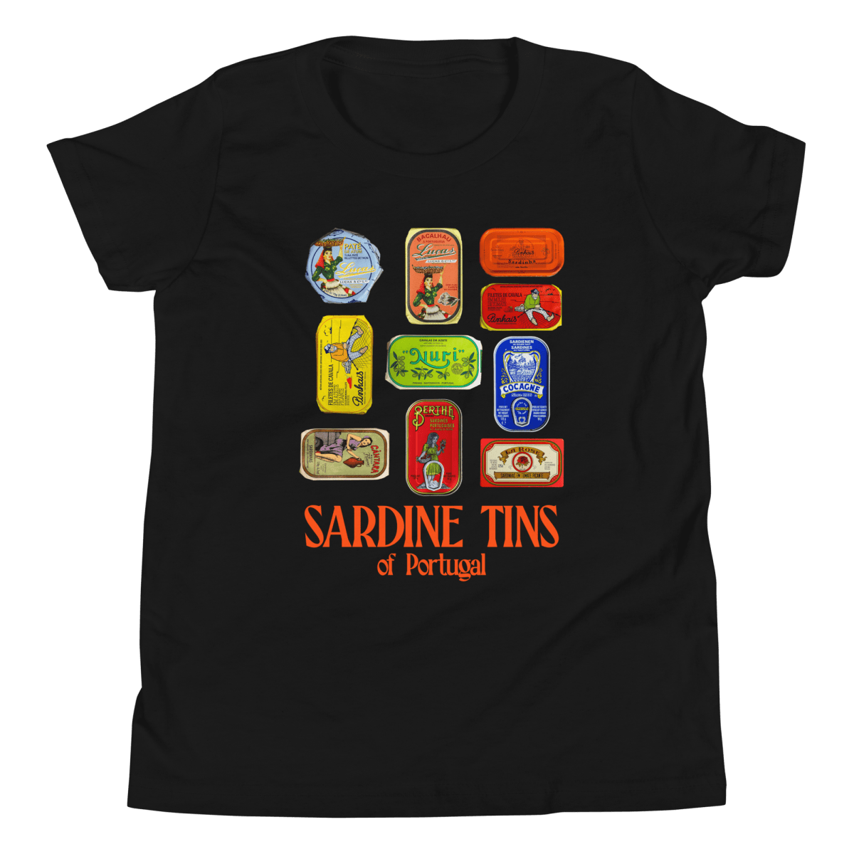 Sardine Tins of Portugal Youth T-Shirt - Polychrome Goods 🍊