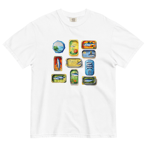 Sardine Tins Watercolor T-shirt