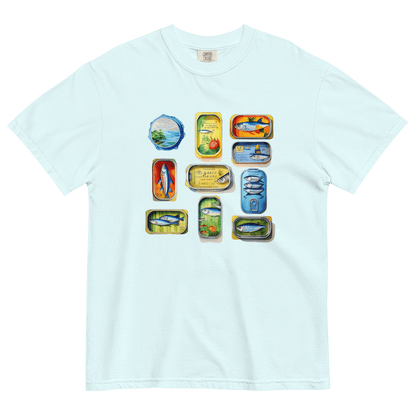 Sardine Tins Watercolor T-shirt - Polychrome Goods 🍊