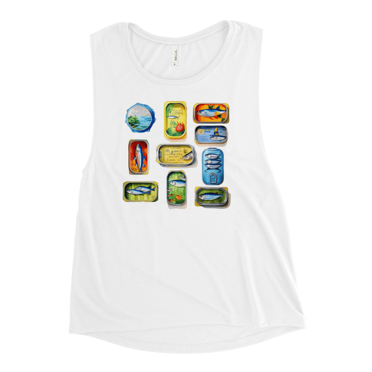 Sardine Tins Watercolor Tank Top - Polychrome Goods 🍊