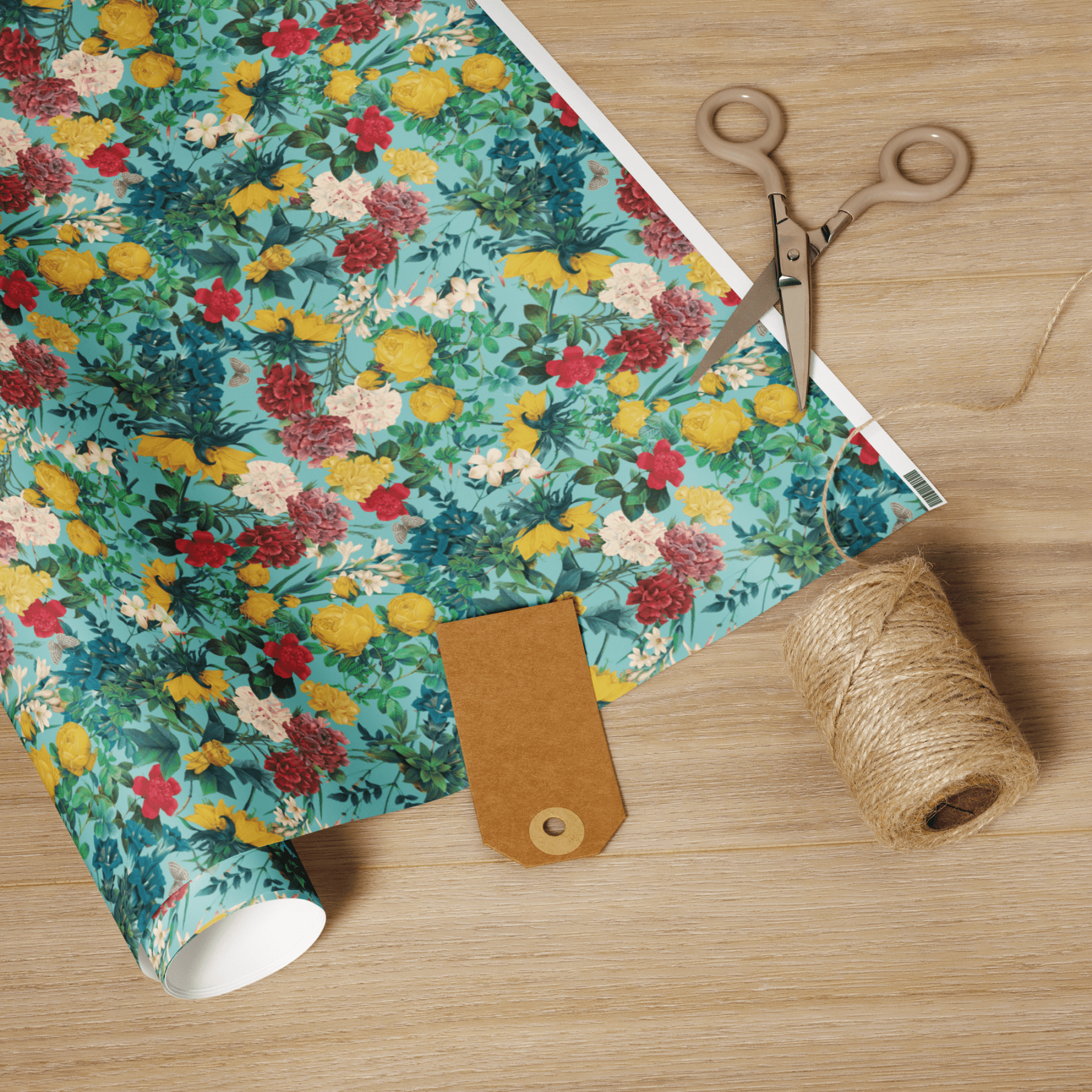 Serena Floral Wrapping Paper - Polychrome Goods