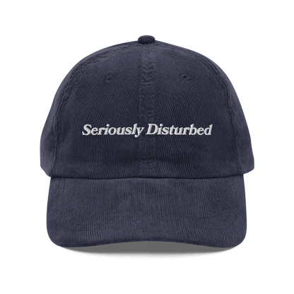 Seriously Disturbed Embroidered Corduroy Hat - Polychrome Goods 🍊