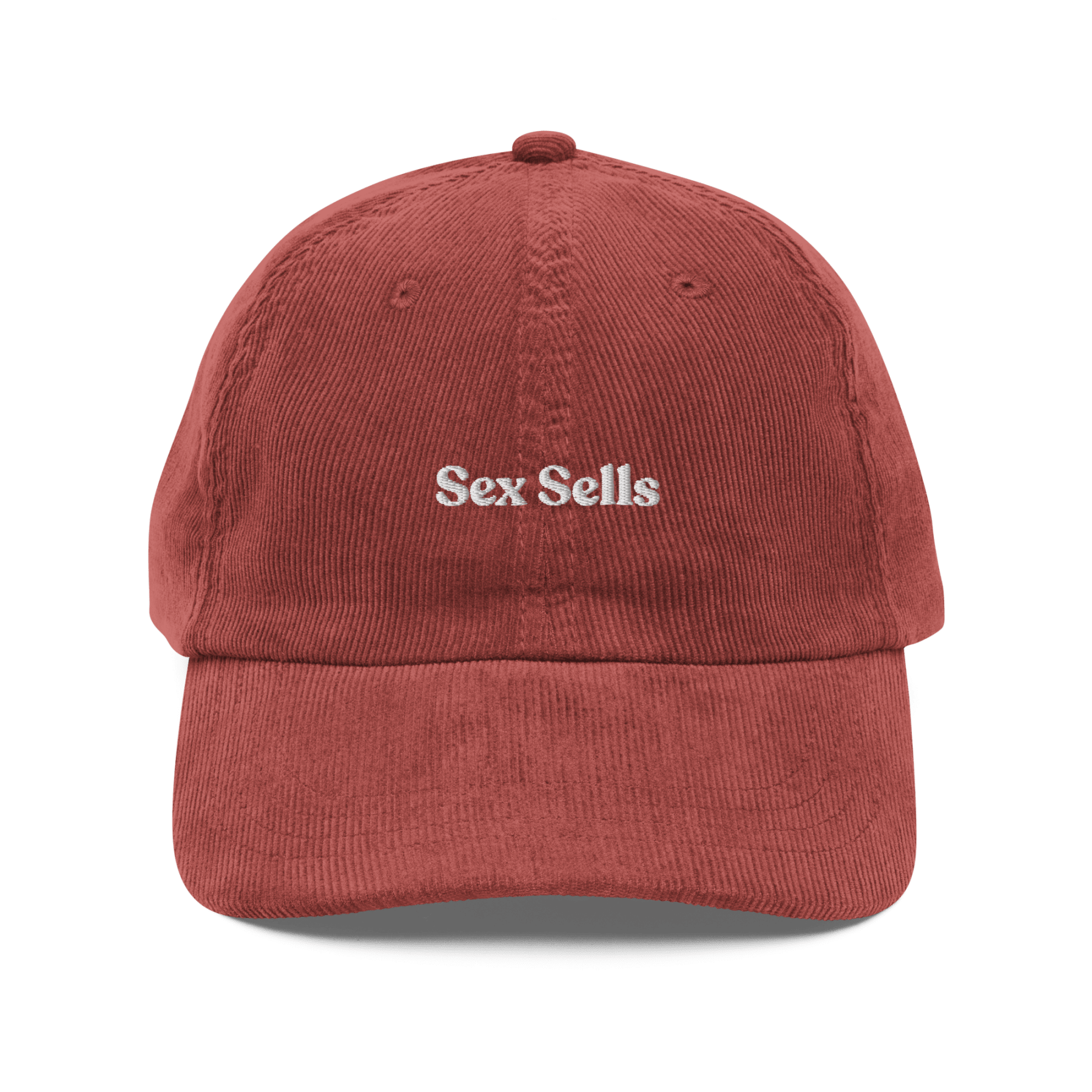 Sex Sells Embroidered Corduroy Hat - Polychrome Goods