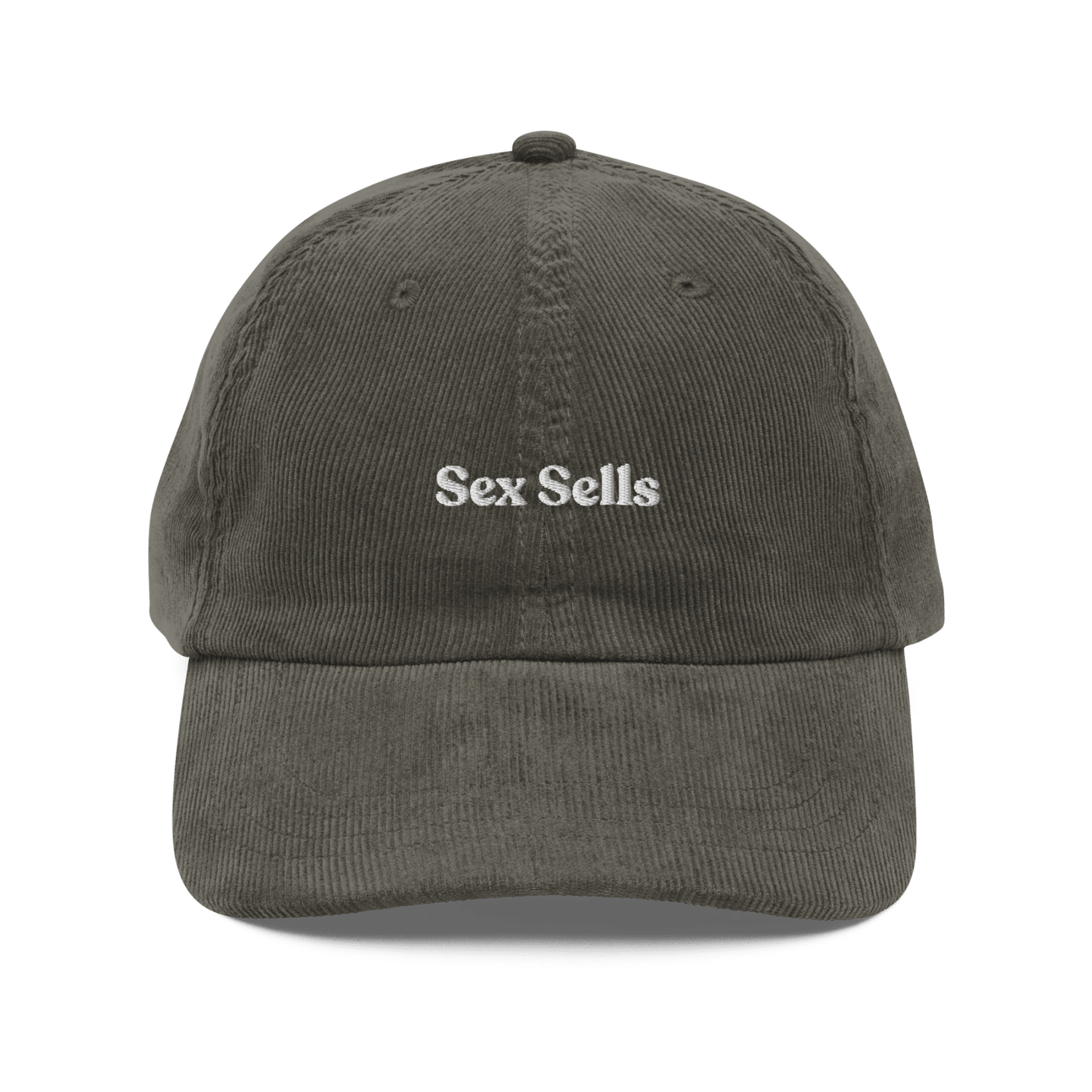 Sex Sells Embroidered Corduroy Hat - Polychrome Goods