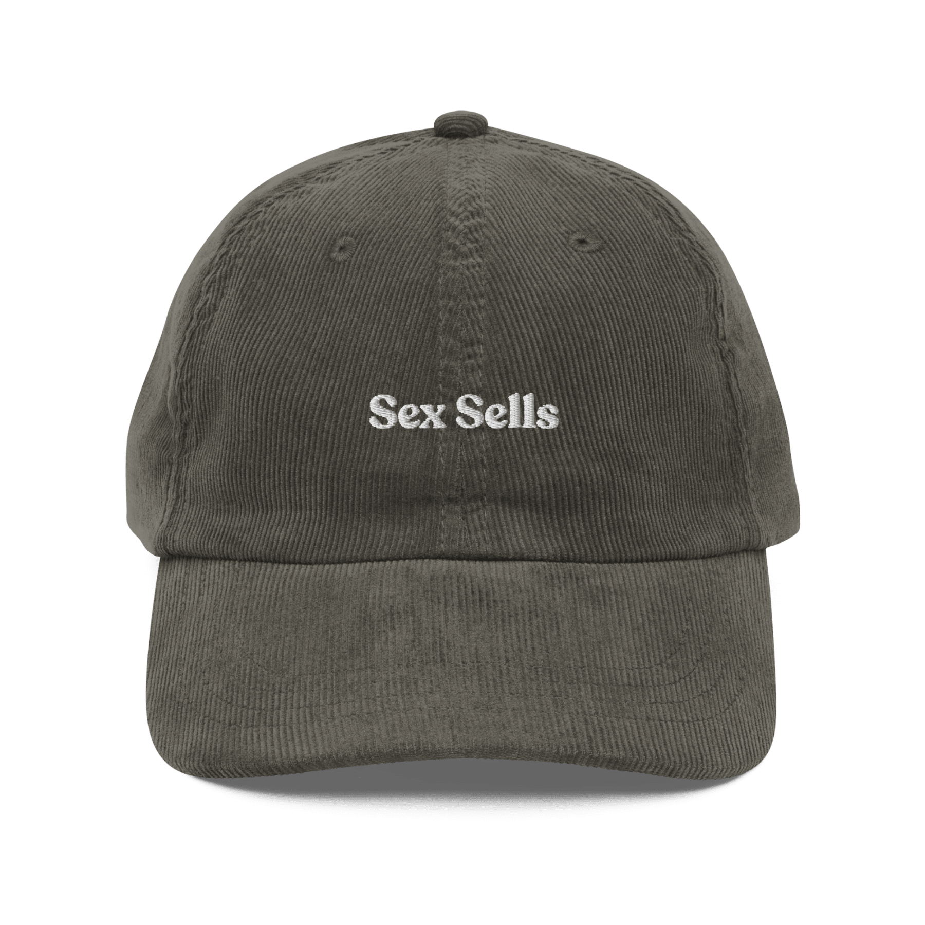 Sex Sells Embroidered Corduroy Hat - Polychrome Goods