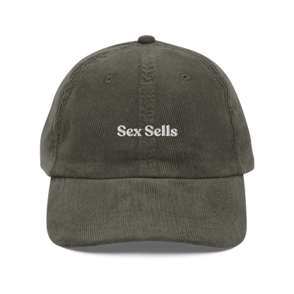 Sex Sells Embroidered Corduroy Hat - Polychrome Goods