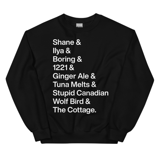 Shane & Ilya & Heated Rivalry Iconic Words Sweatshirt - Polychrome Goods