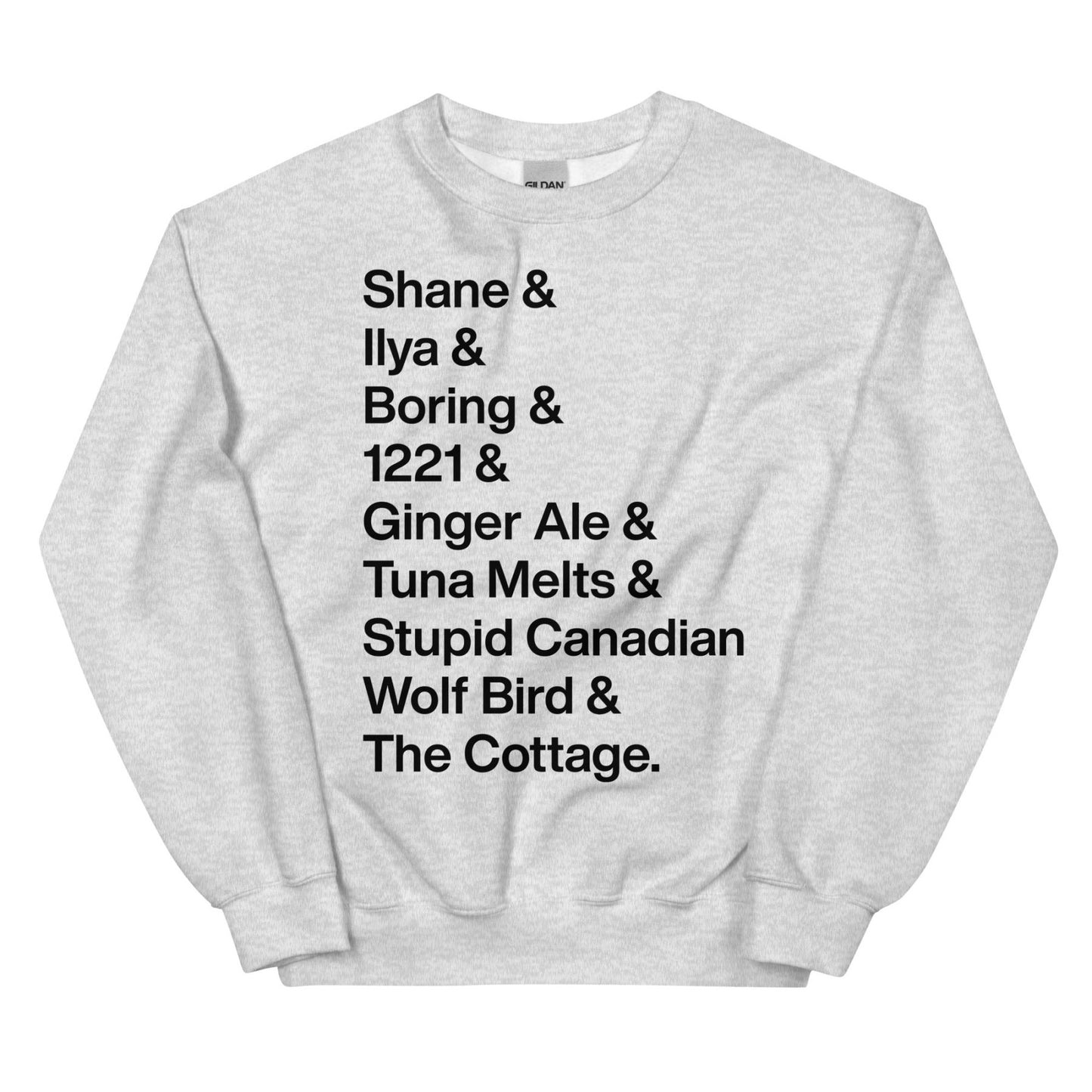 Shane & Ilya & Heated Rivalry Iconic Words Sweatshirt - Polychrome Goods