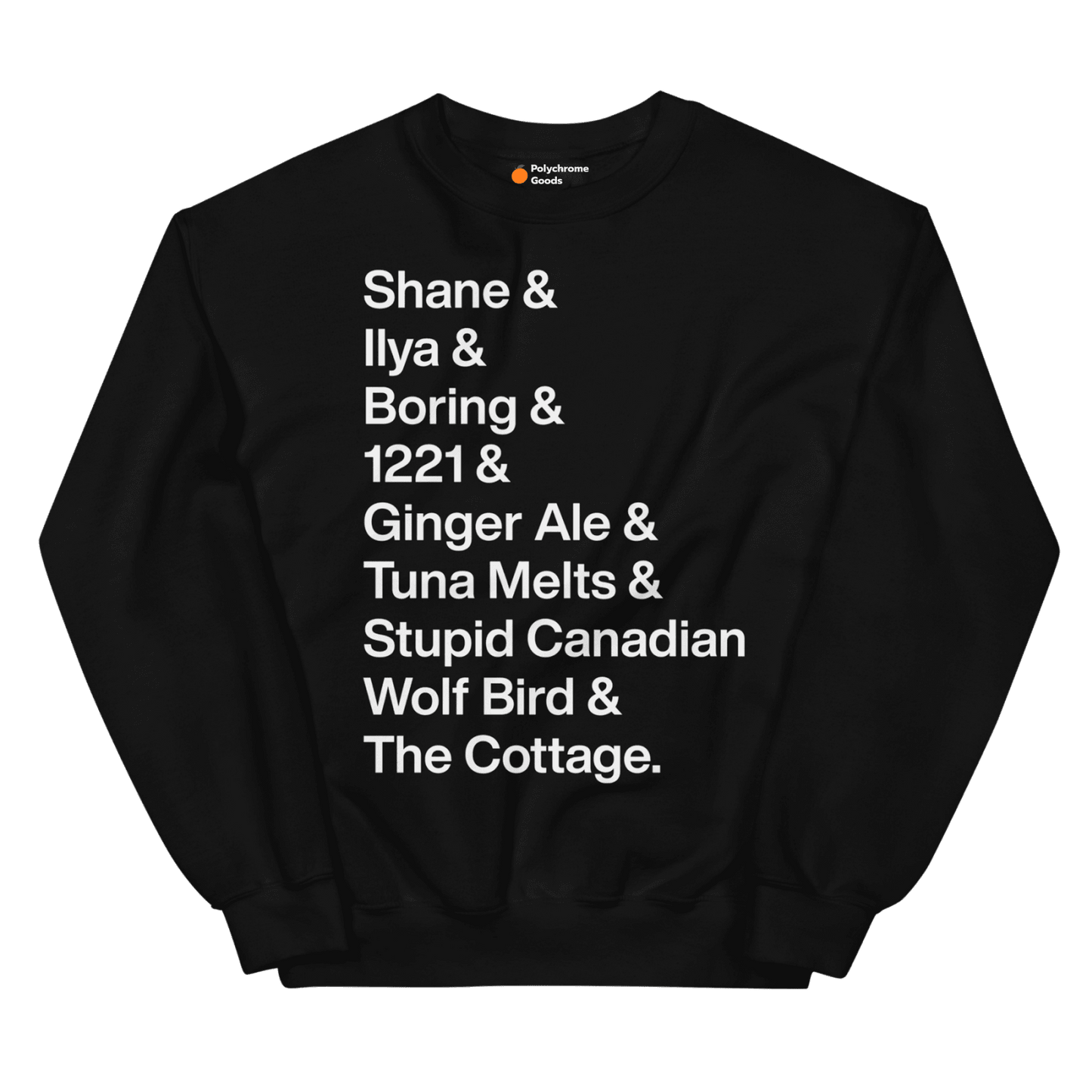 Shane & Ilya & Heated Rivalry Iconic Words Sweatshirt - Polychrome Goods