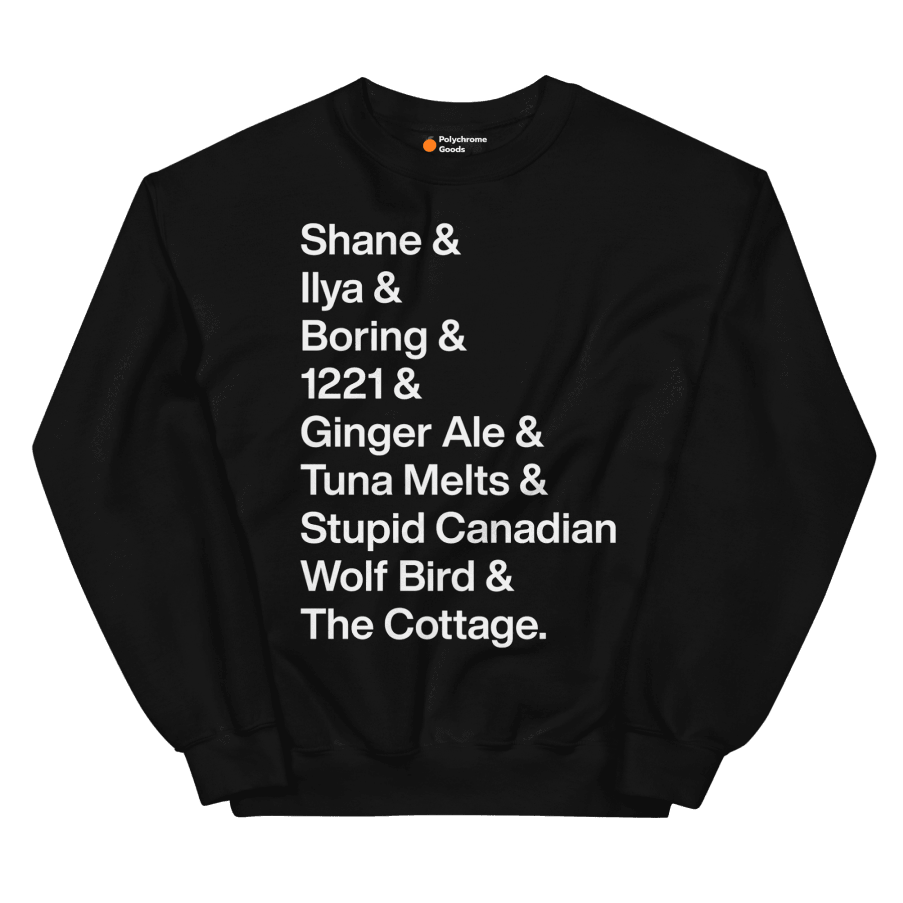 Shane & Ilya & Heated Rivalry Iconic Words Sweatshirt - Polychrome Goods