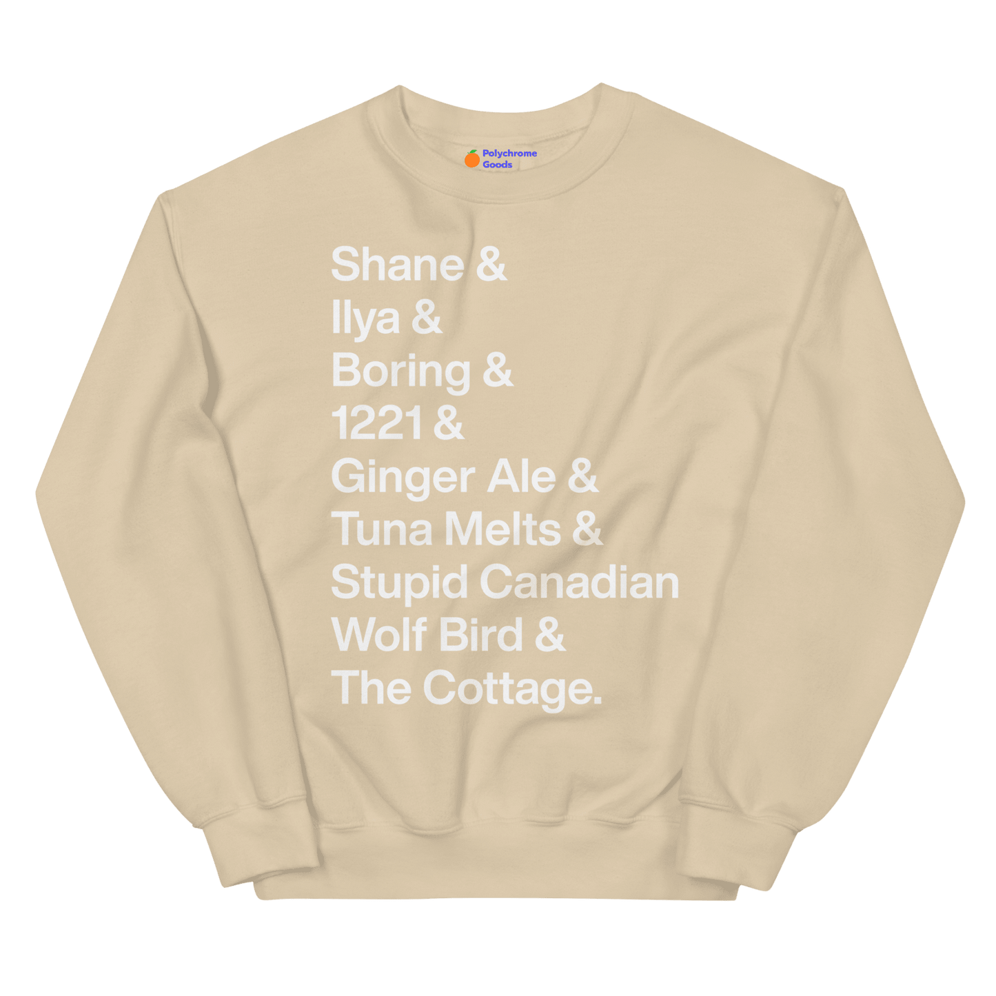 Shane & Ilya & Heated Rivalry Iconic Words Sweatshirt - Polychrome Goods