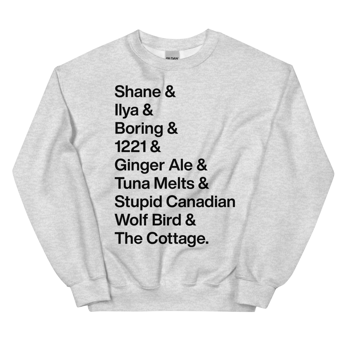 Shane & Ilya & Heated Rivalry Iconic Words Sweatshirt - Polychrome Goods