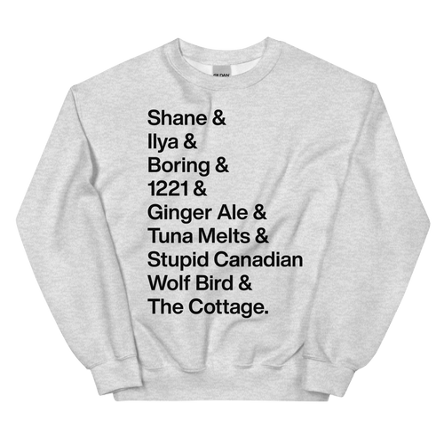 Shane & Ilya & Heated Rivalry Iconic Words Sweatshirt