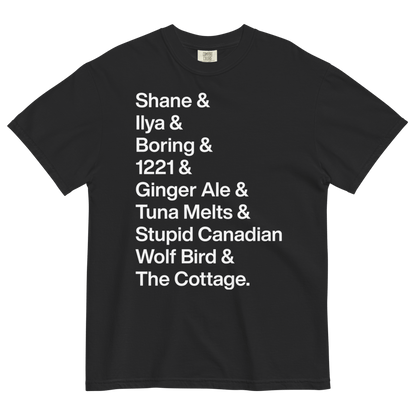 Shane & Ilya & Iconic Words T-Shirt - Polychrome Goods