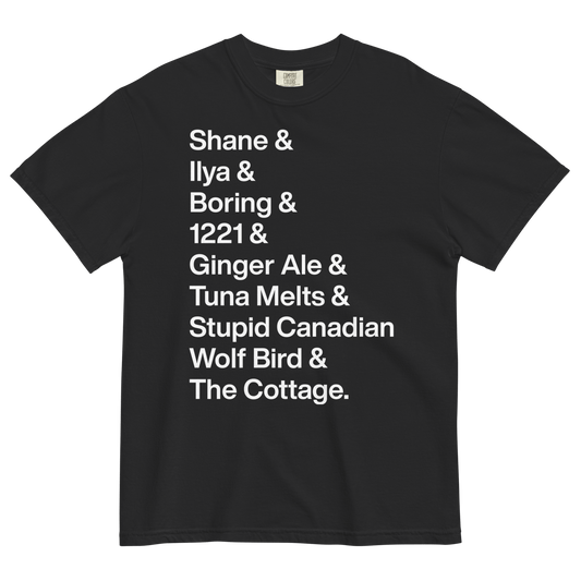 Shane & Ilya & Iconic Words T-Shirt - Polychrome Goods