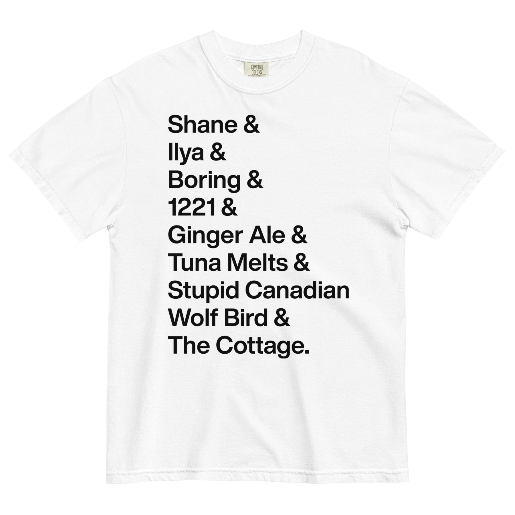 Shane & Ilya & Iconic Words T-Shirt - Polychrome Goods