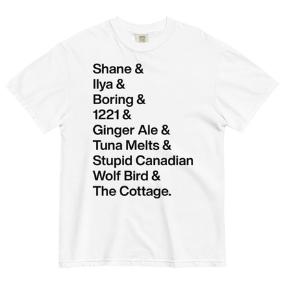 Shane & Ilya & Iconic Words T-Shirt - Polychrome Goods