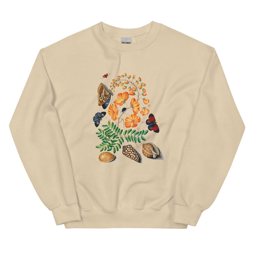 Sweat-shirt Coquillages et Papillons