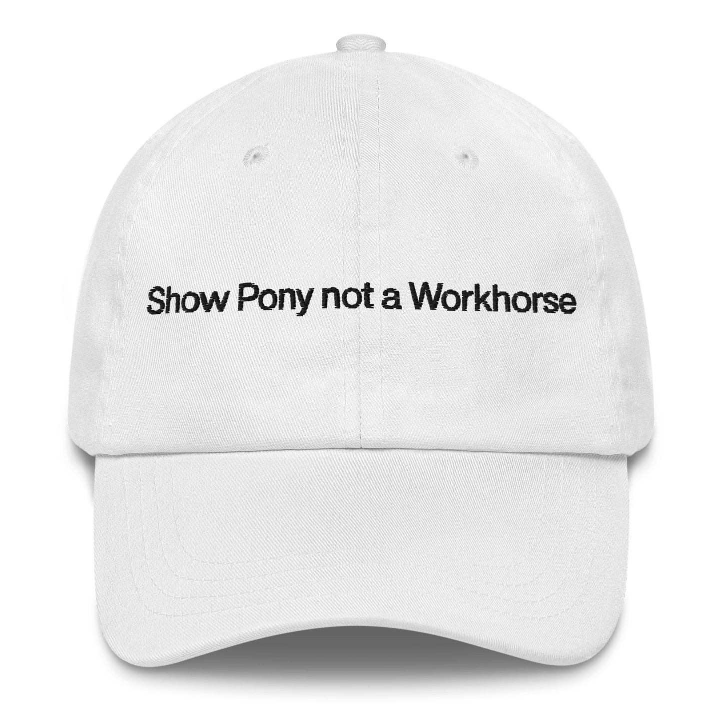 Show Pony not a Workhorse Embroidered Hat - Polychrome Goods 🍊