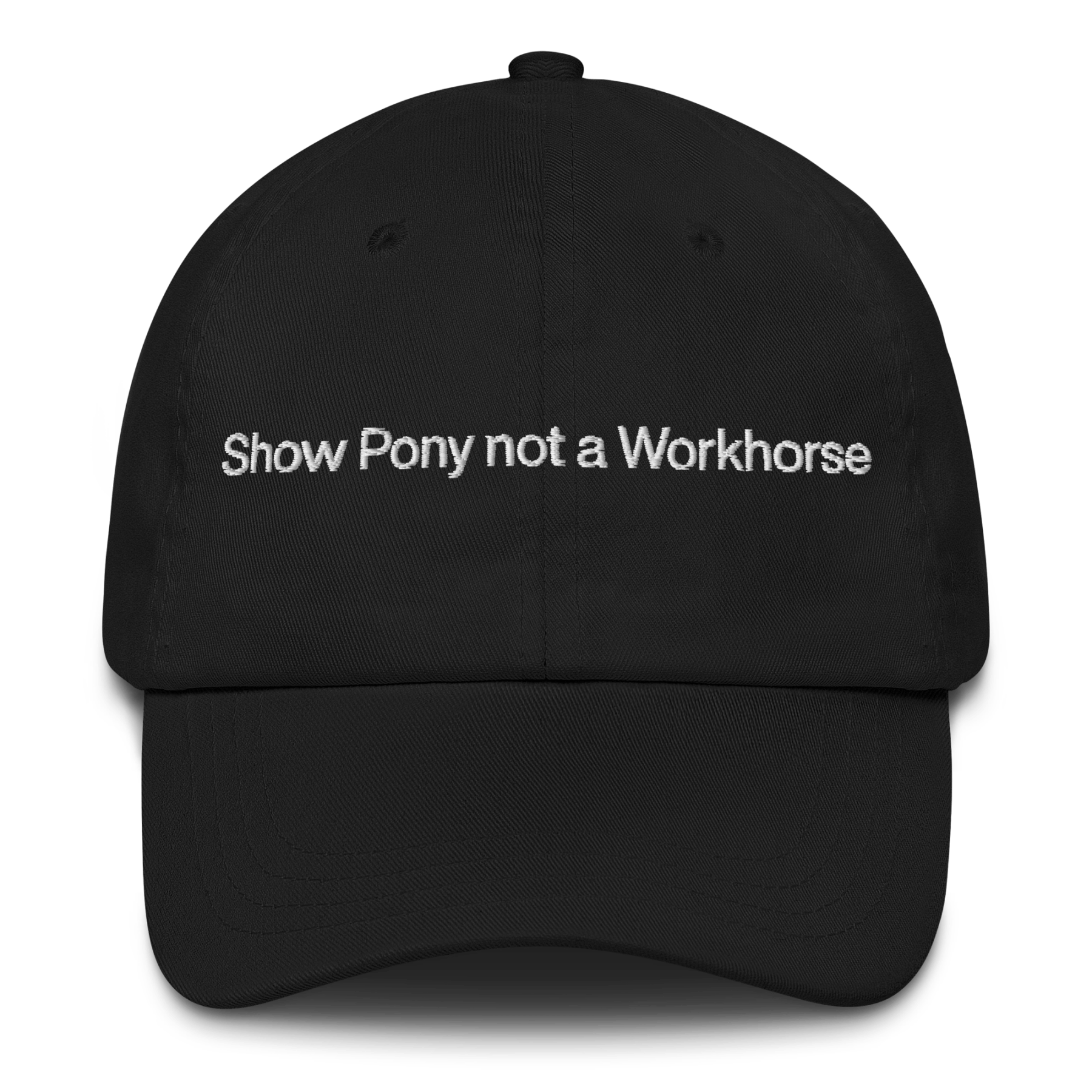 Show Pony not a Workhorse Embroidered Hat - Polychrome Goods 🍊