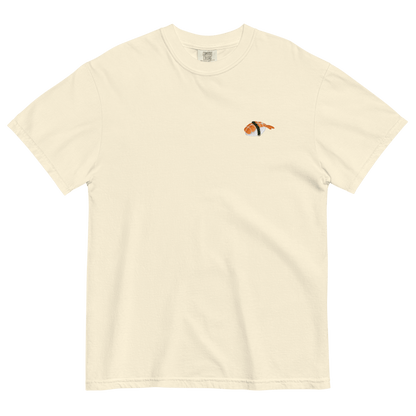 Shrimp Sushi Embroidered T-Shirt 🍤 - Polychrome Goods 🍊