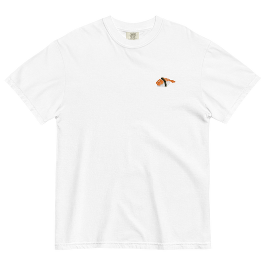 Shrimp Sushi Embroidered T-Shirt 🍤 - Polychrome Goods 🍊