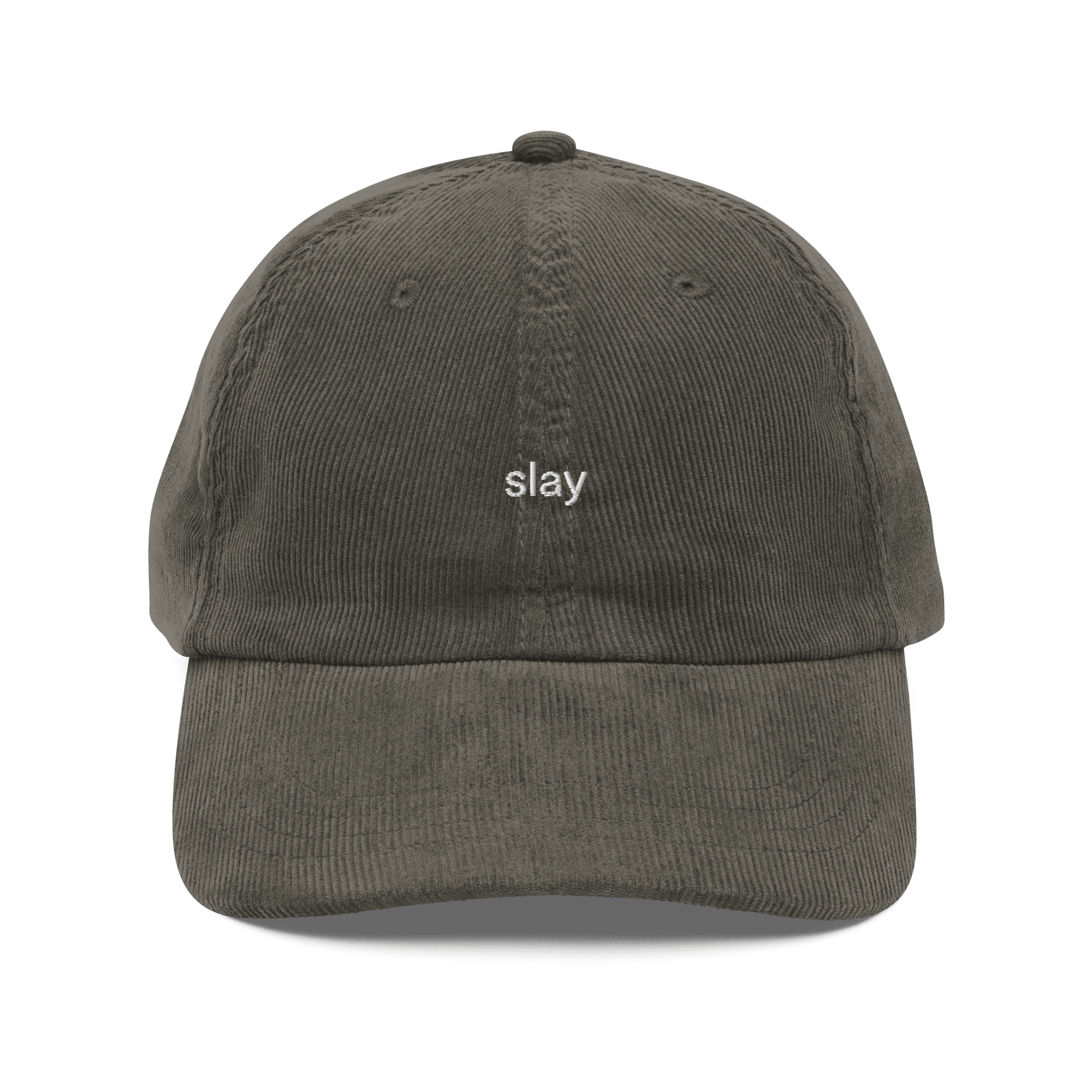 'slay' Vintage Corduroy Cap - Polychrome Goods 🍊