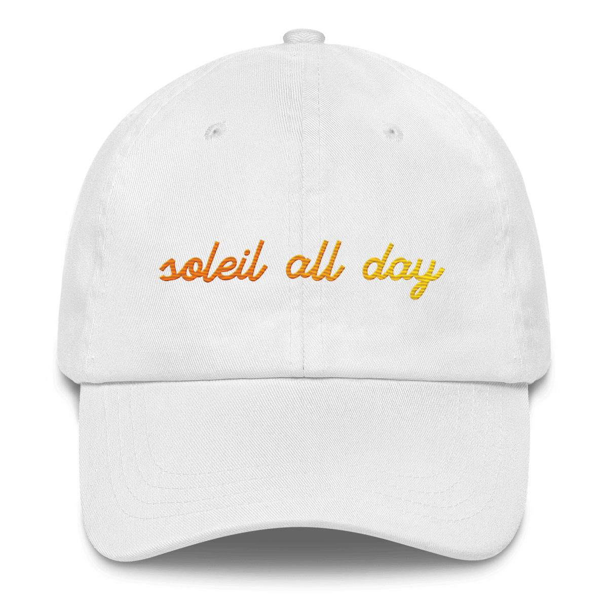 Soleil All Day Gradient Embroidered Hat ☀️ - Polychrome Goods 🍊