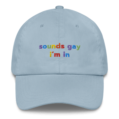 sounds gay, i'm in Embroidered Hat for Pride - Polychrome Goods 🍊