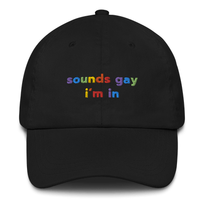 sounds gay, i'm in Embroidered Hat for Pride - Polychrome Goods 🍊