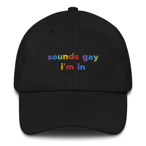 sounds gay, i'm in Embroidered Hat for Pride