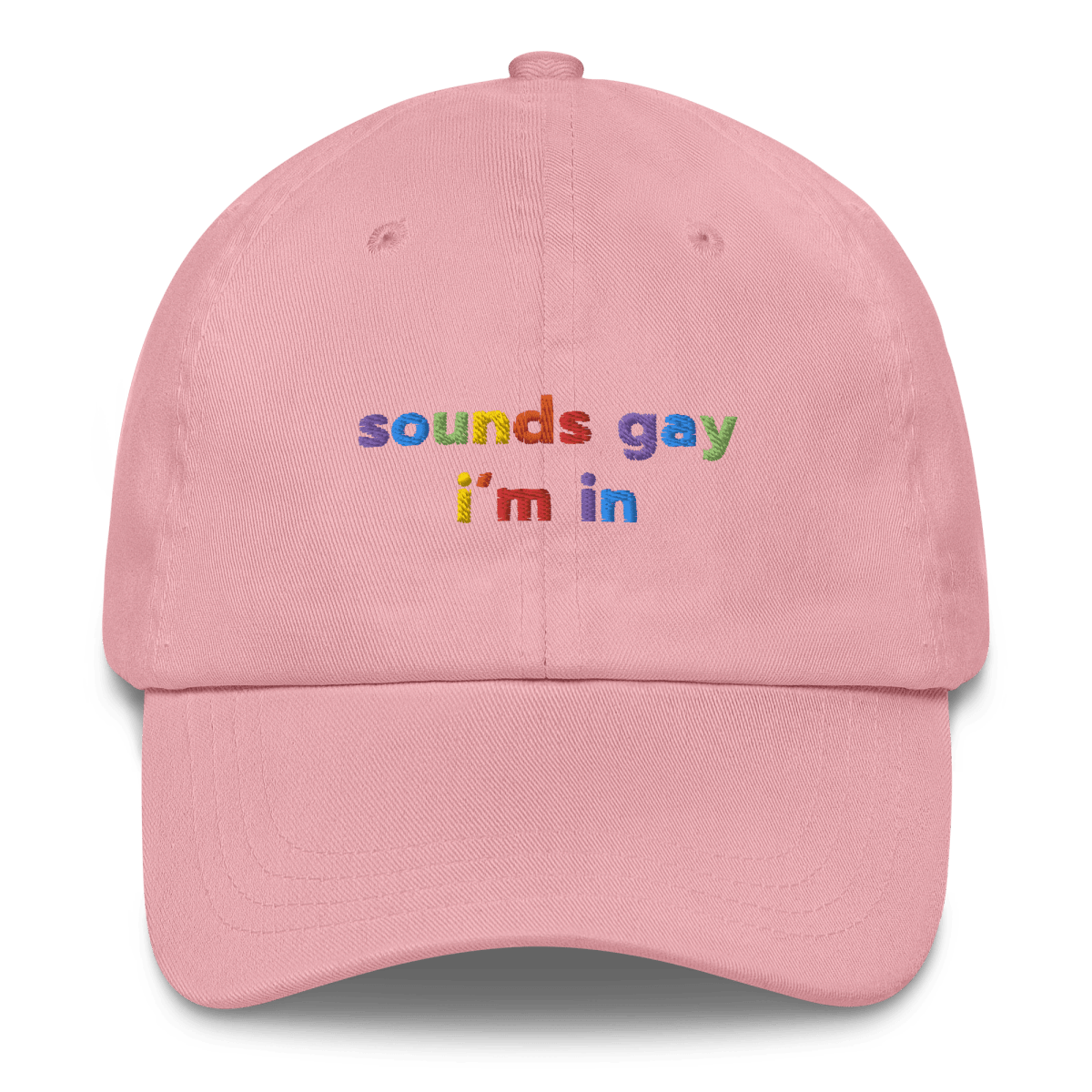 sounds gay, i'm in Embroidered Hat for Pride - Polychrome Goods 🍊