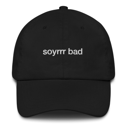 soyrrr bad Embroidered Hat - Polychrome Goods 🍊