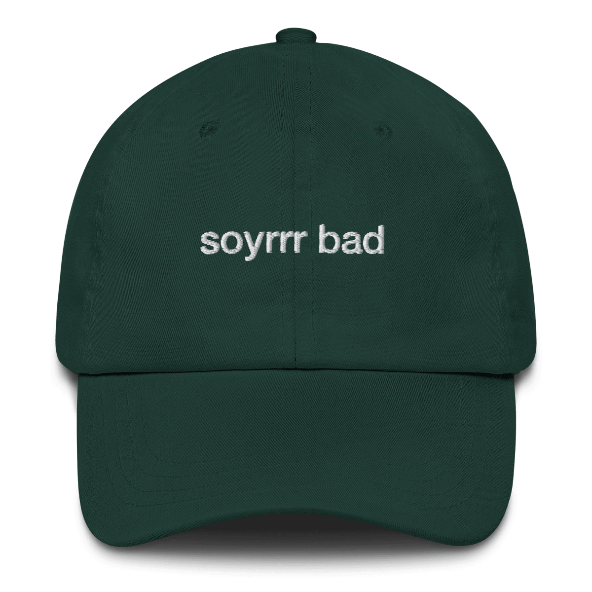 soyrrr bad Embroidered Hat - Polychrome Goods 🍊