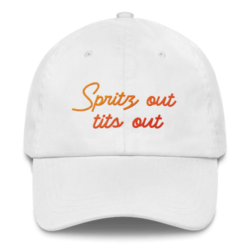 Spritz out, tits out - Gradient Embroidered Hat