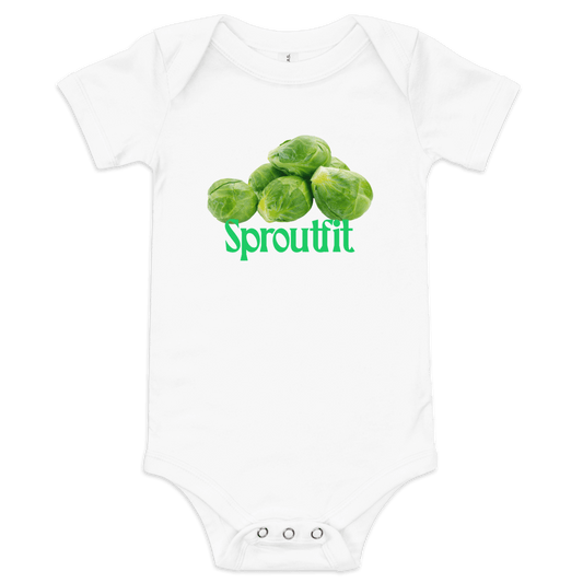 Sproutfit Brussels Sprouts Baby Onesie - Polychrome Goods 🍊